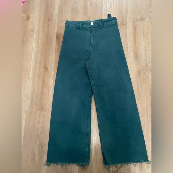 Zara Jeans Green Zara Marine Jeans Size Poshmark